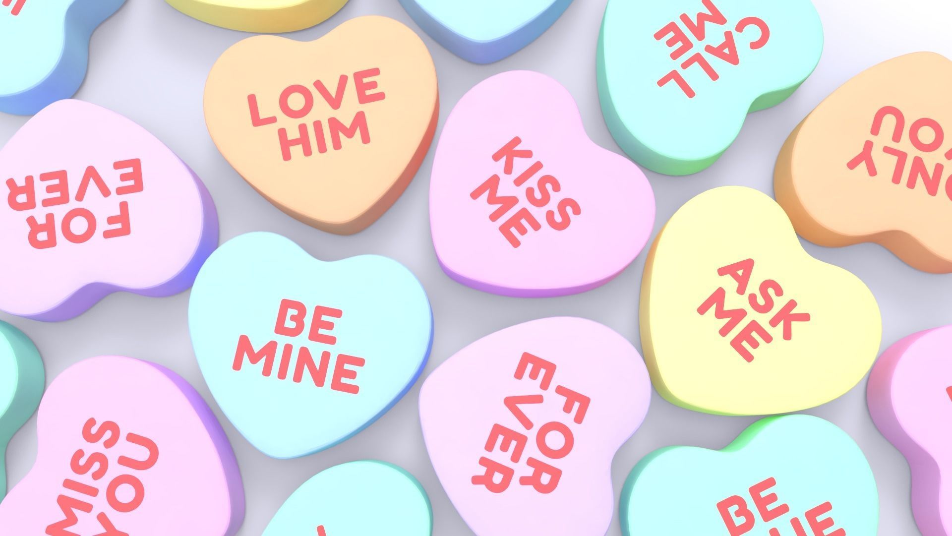 Heart Candies 3D model_4