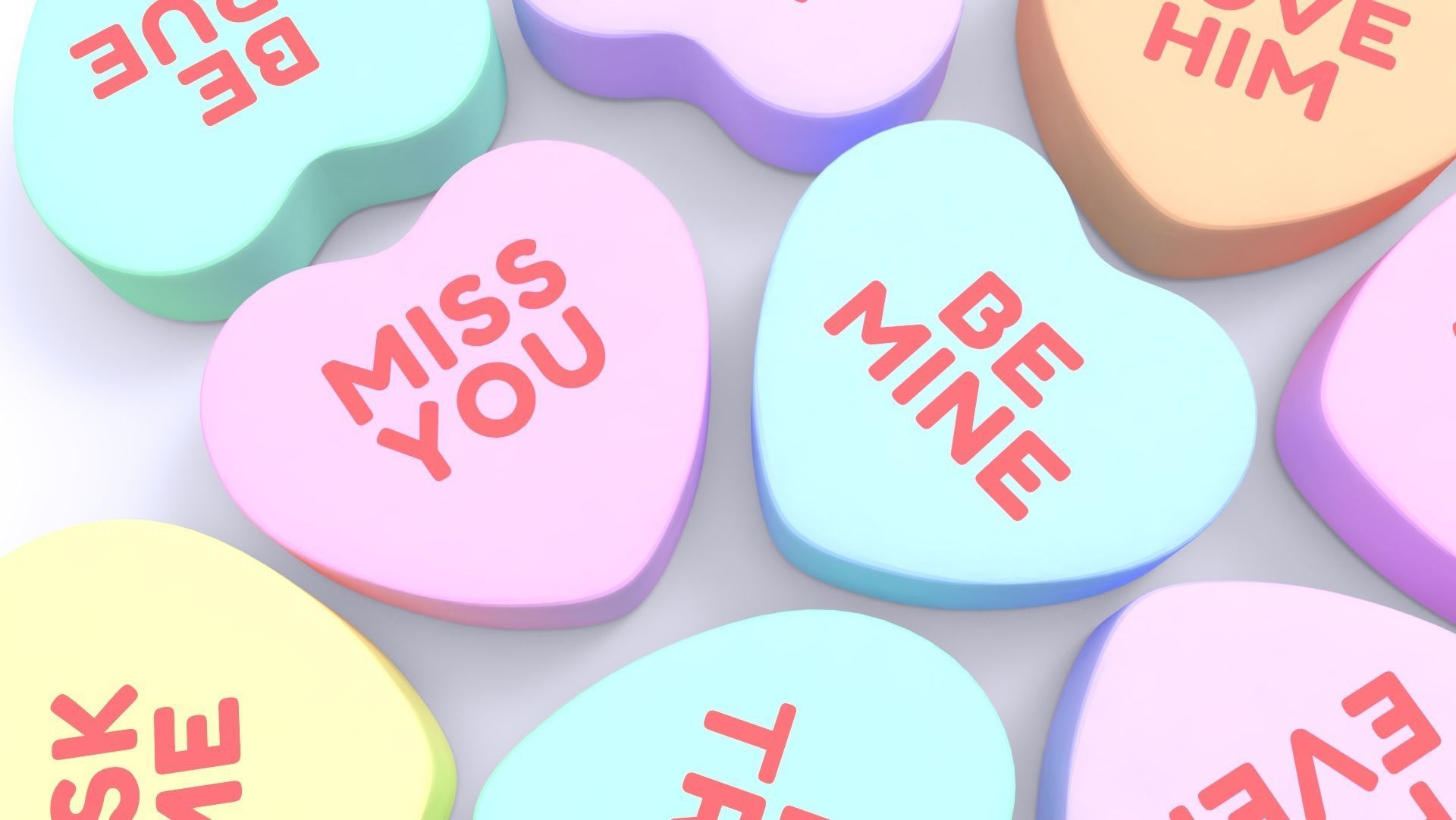 Heart Candies 3D model_3