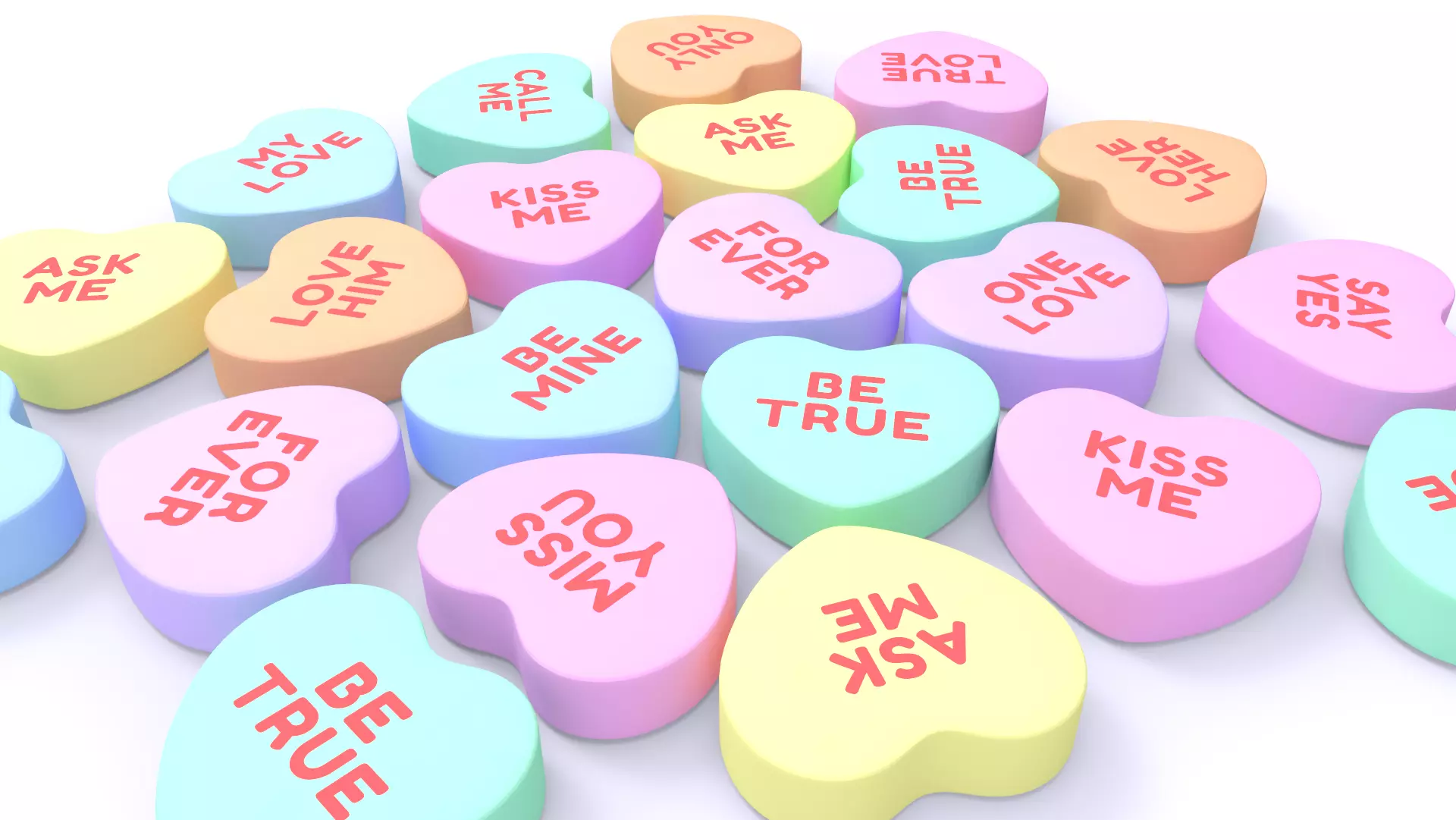 Heart Candies 3D model_0