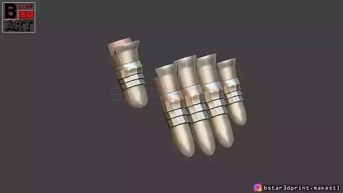 Cloud Finger Armor  - Final Fantasy VII remake PS4 For cosplay 3D print model