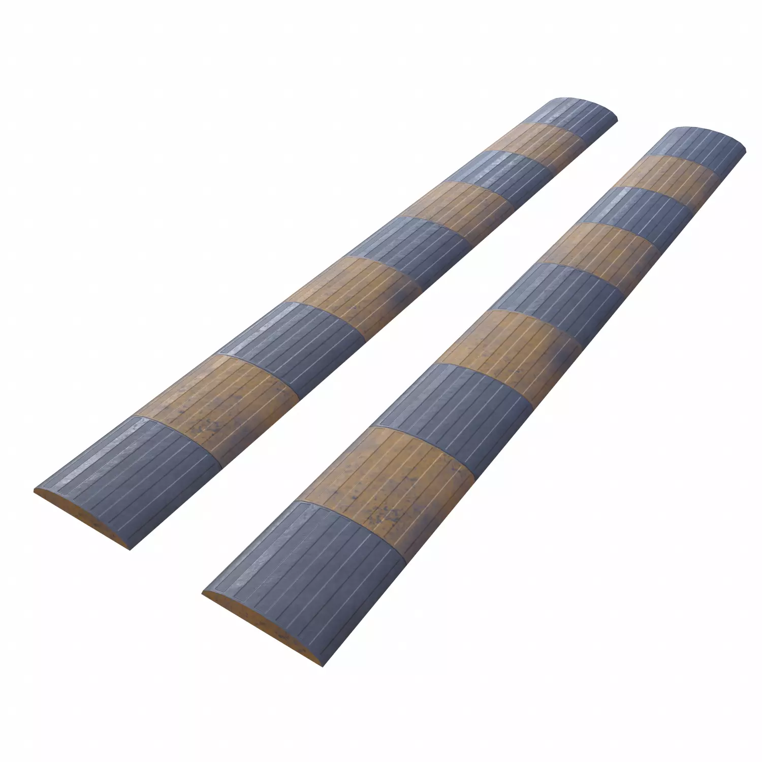 Traffic Speed Bump - PBR Low-poly 3D model_0