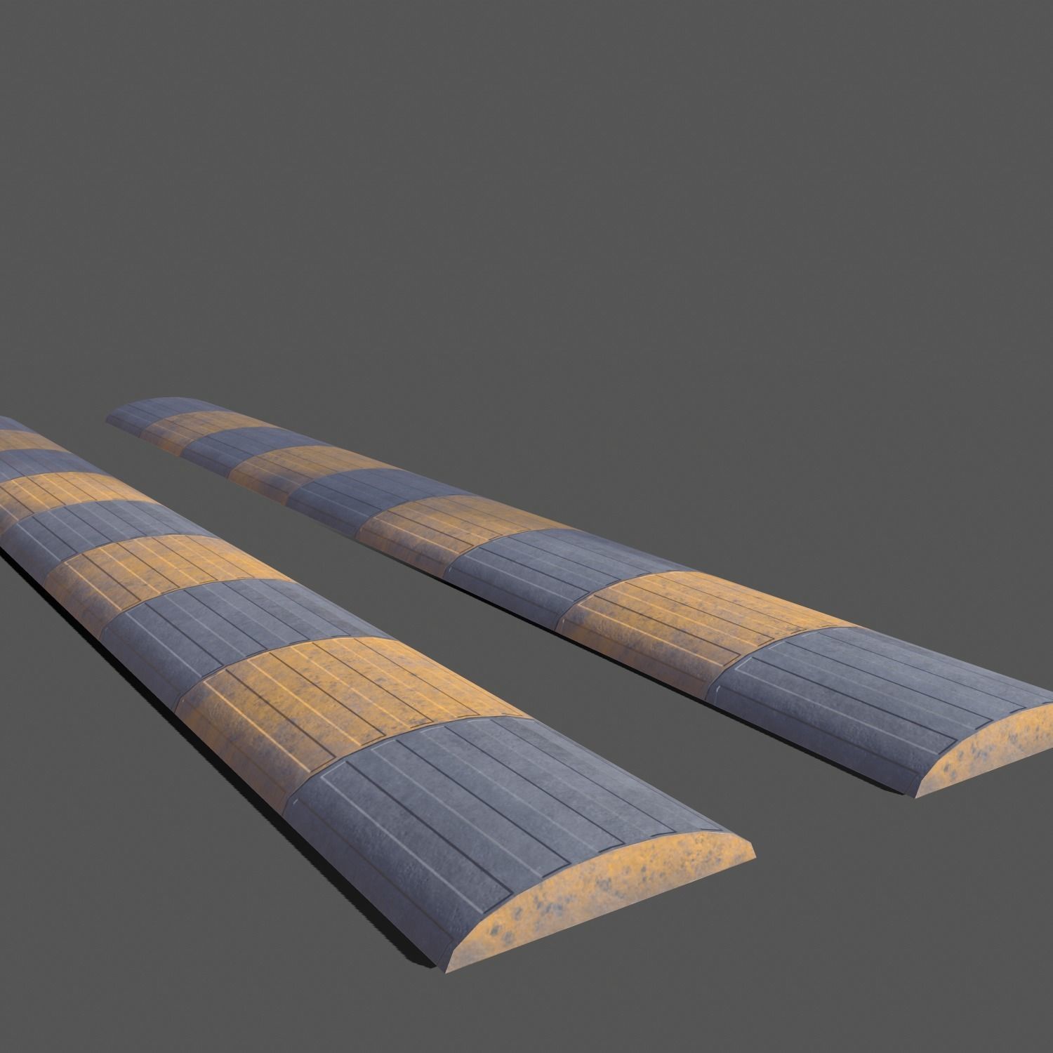 Traffic Speed Bump - PBR Low-poly 3D model_4