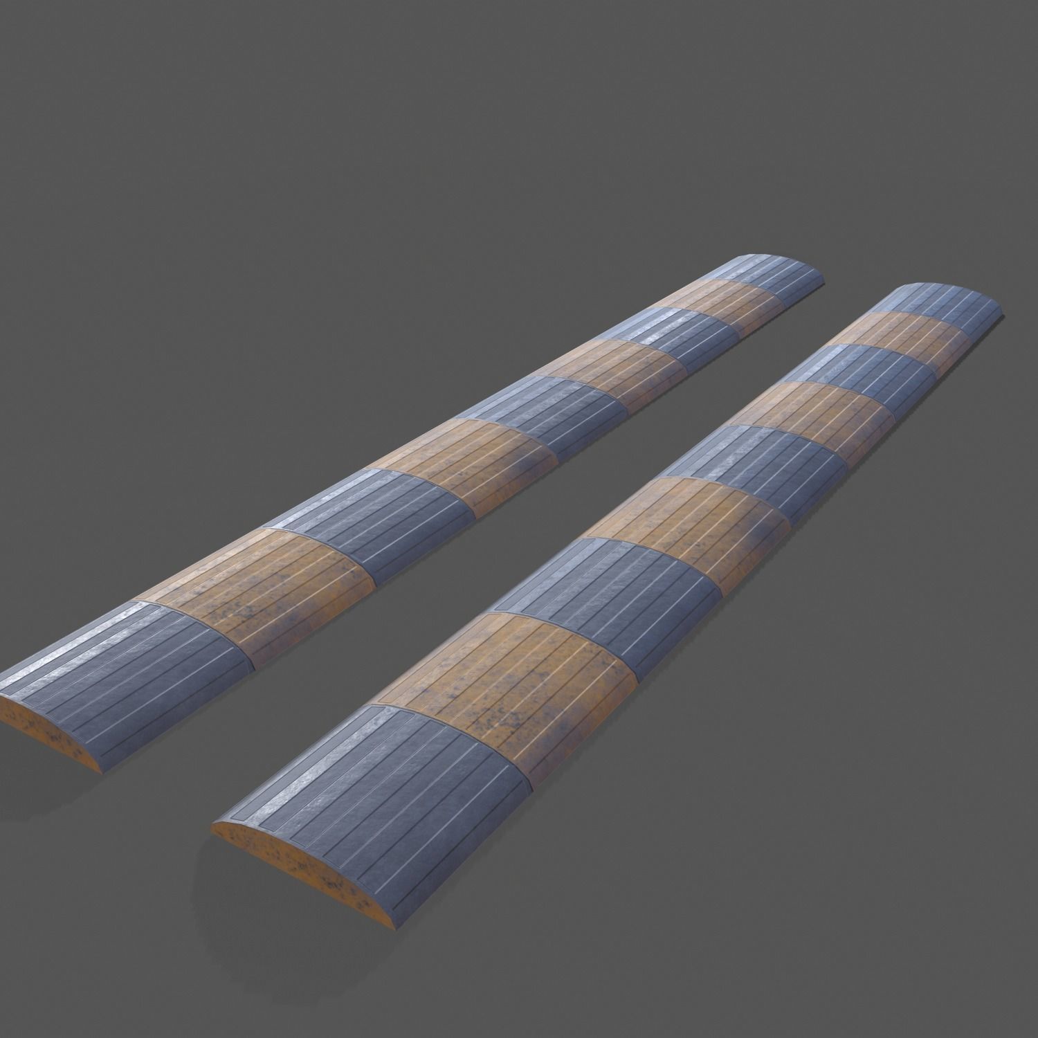 Traffic Speed Bump - PBR Low-poly 3D model_3