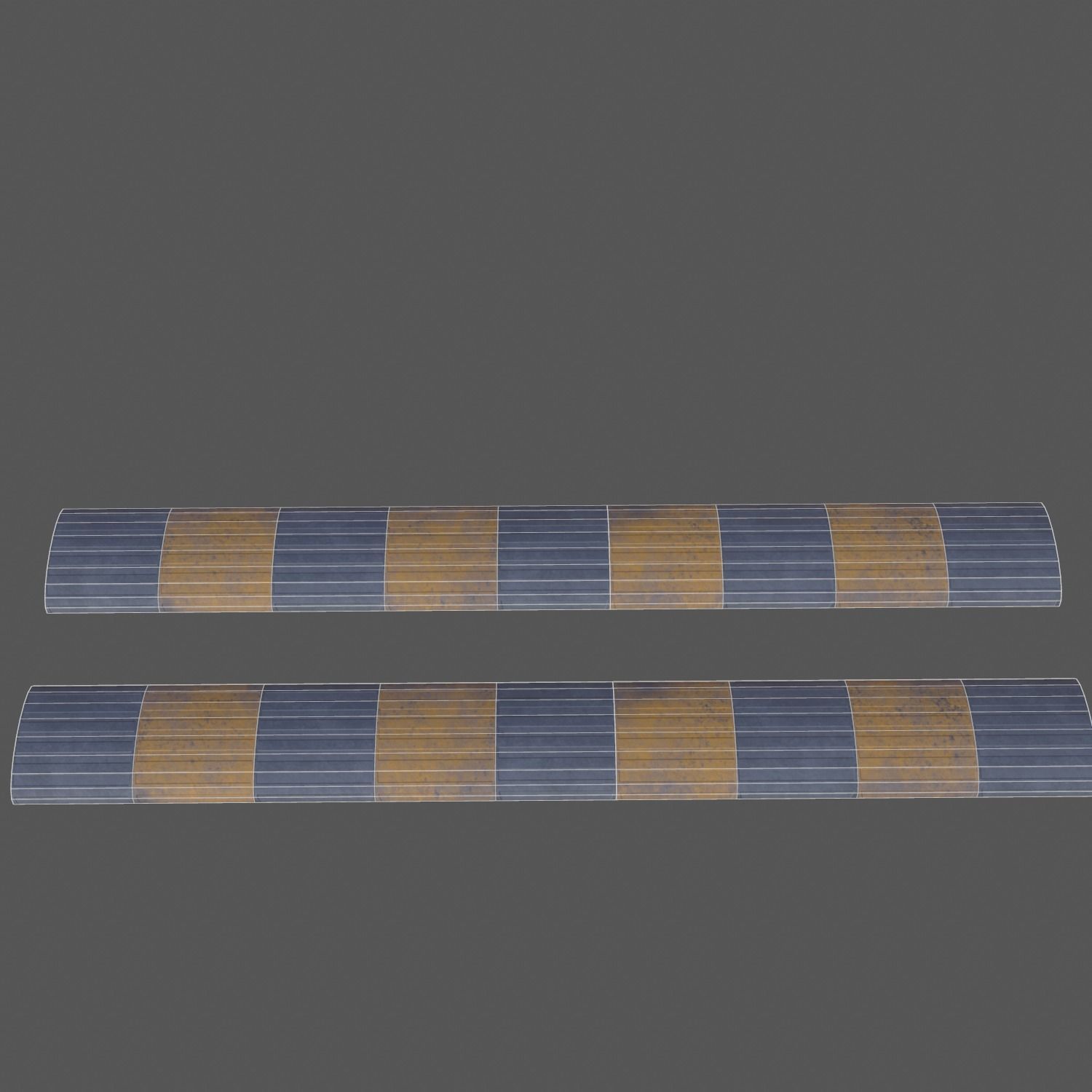 Traffic Speed Bump - PBR Low-poly 3D model_6