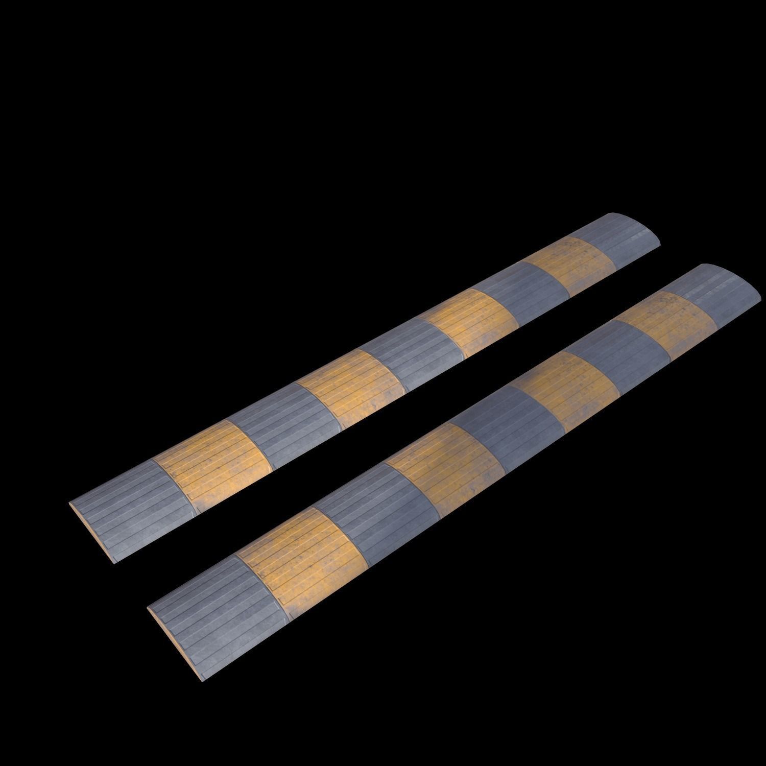 Traffic Speed Bump - PBR Low-poly 3D model_8