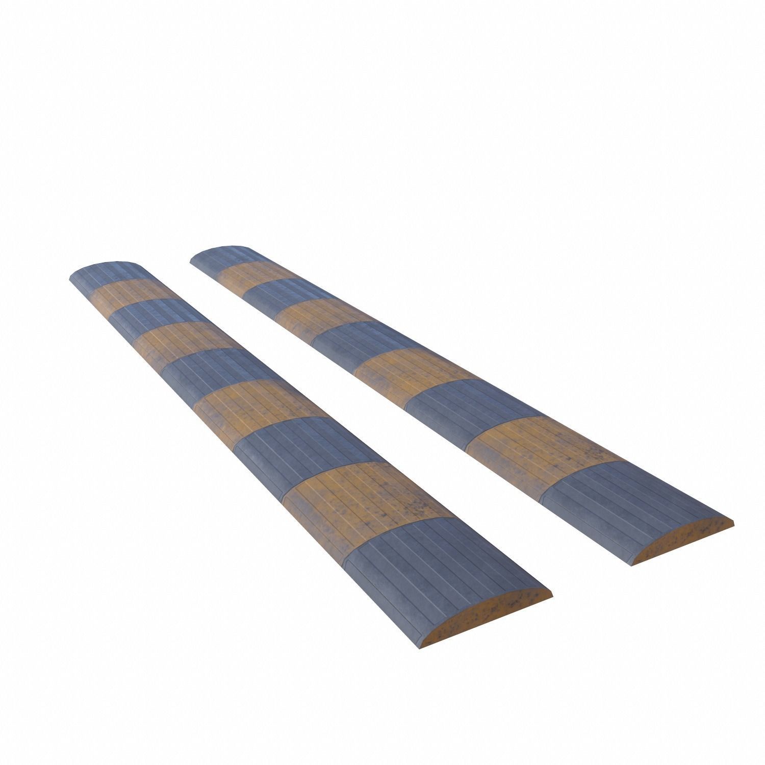 Traffic Speed Bump - PBR Low-poly 3D model_2