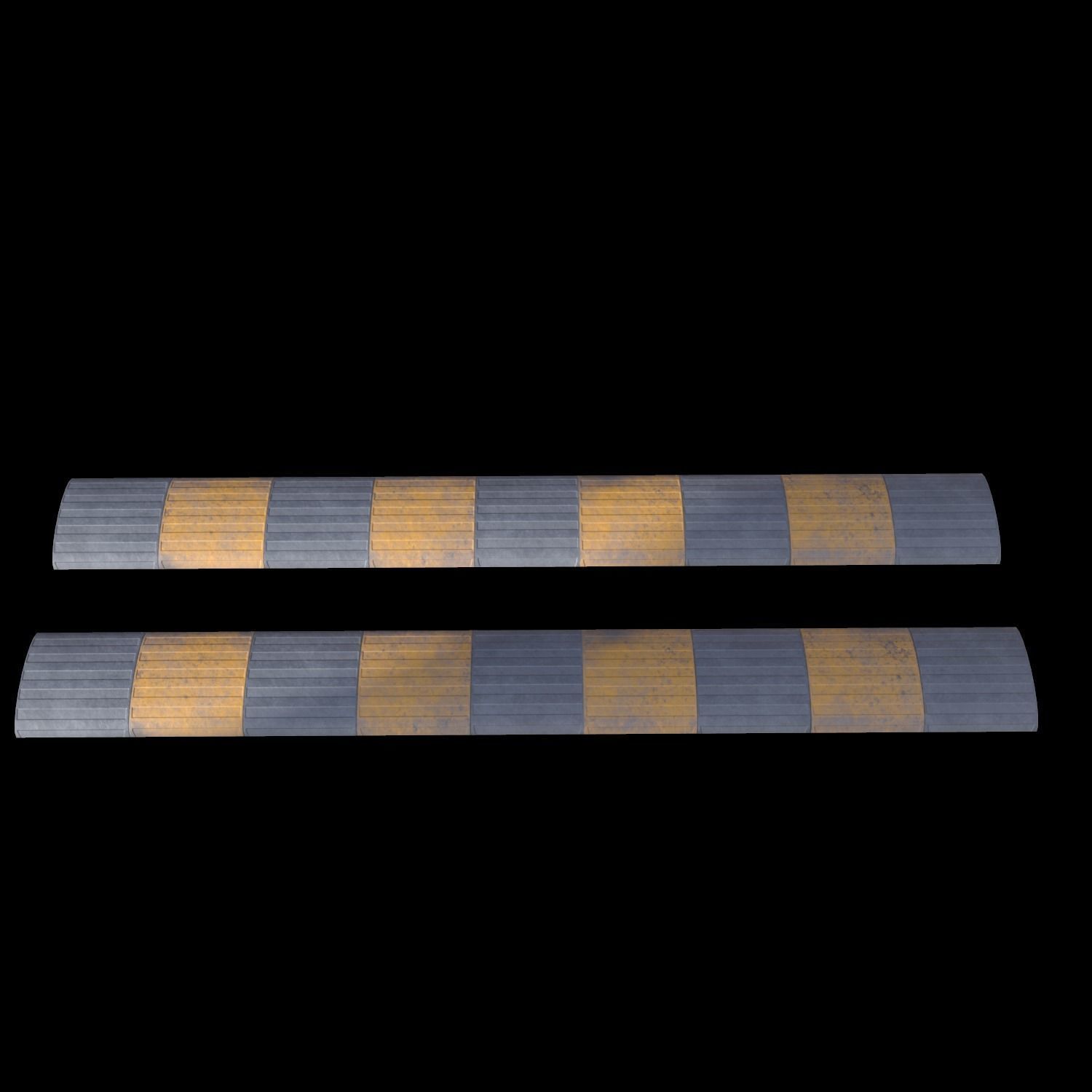 Traffic Speed Bump - PBR Low-poly 3D model_9