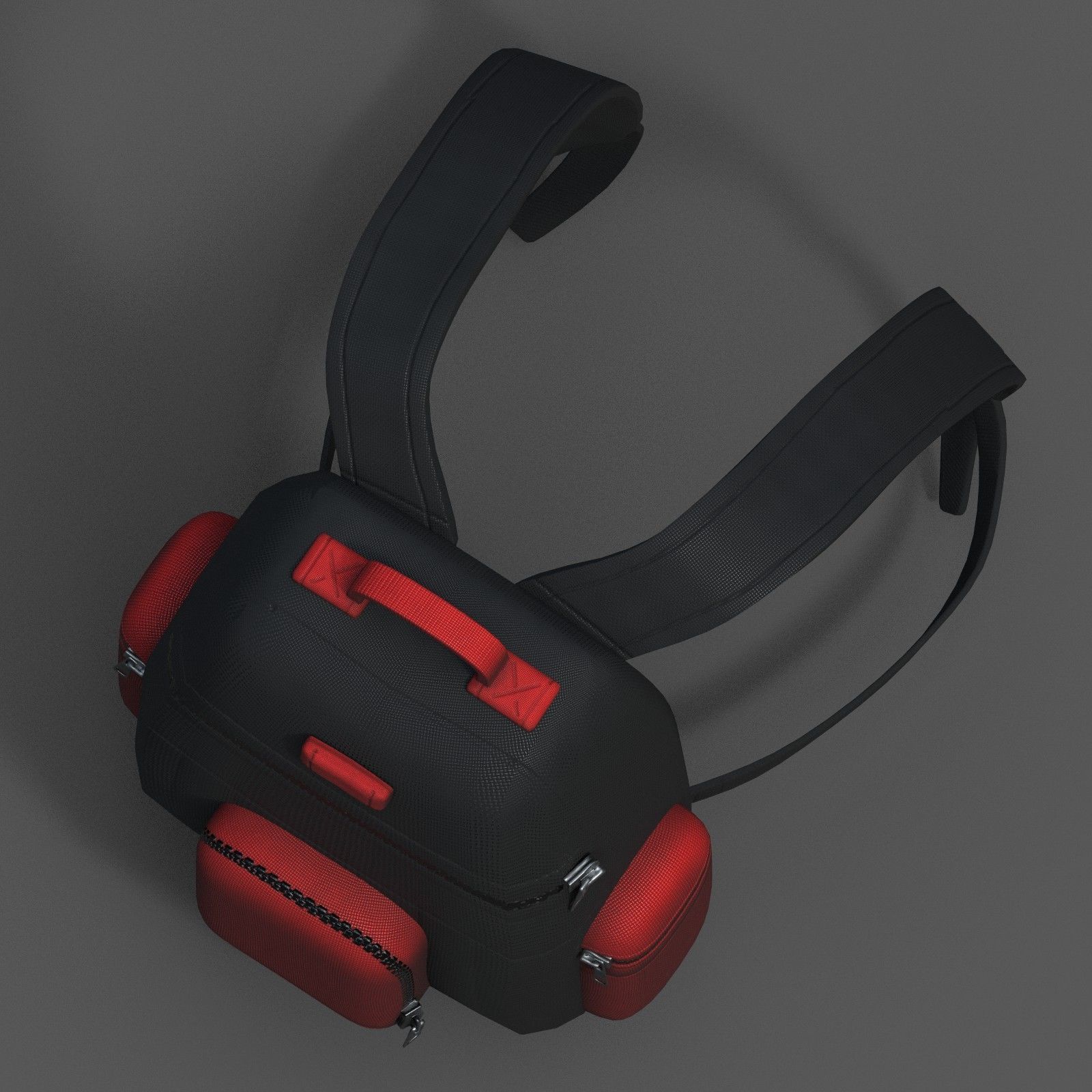 Backpack bag baggage Color 3d low poly Low-poly 3D model 3D model_6