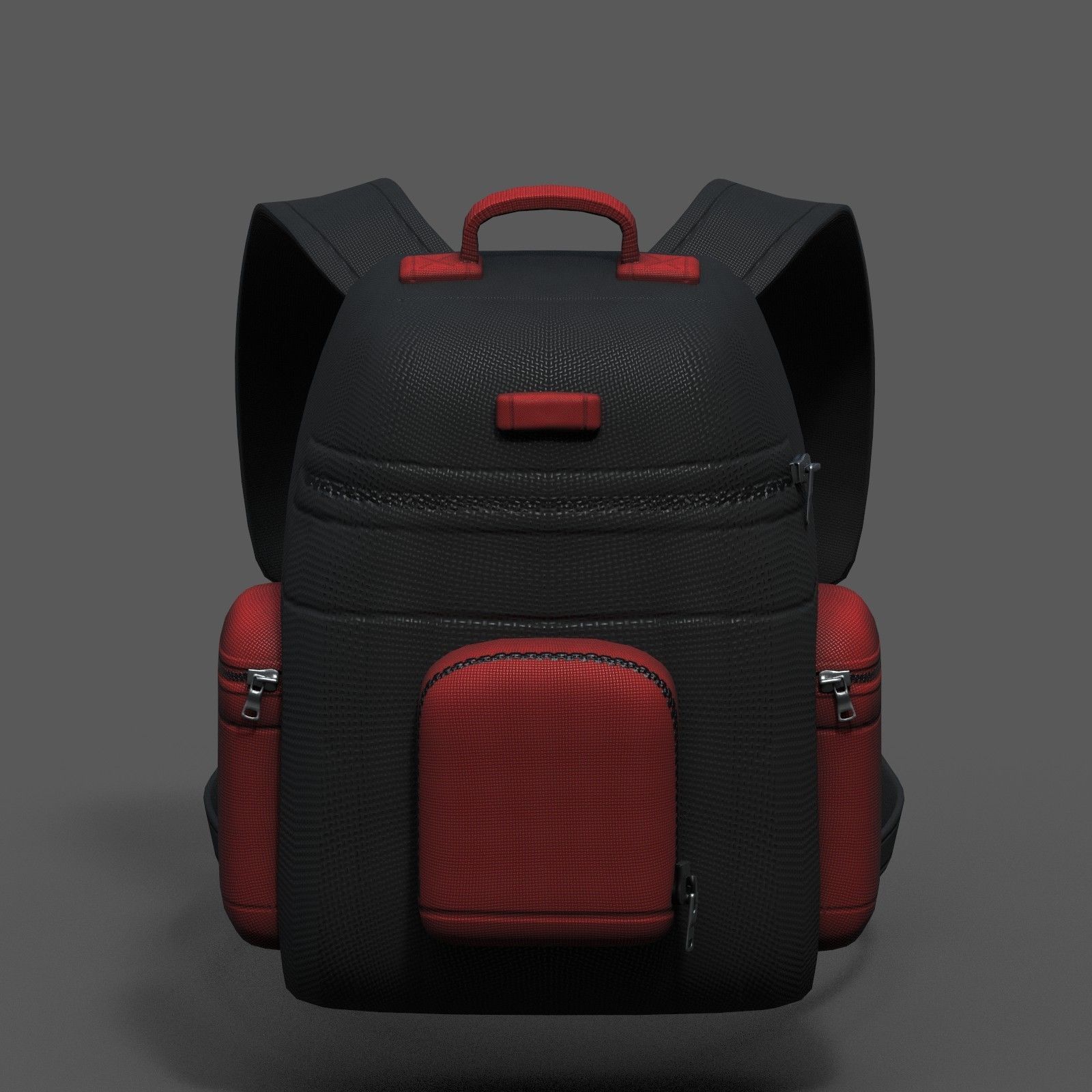 Backpack bag baggage Color 3d low poly Low-poly 3D model 3D model_1