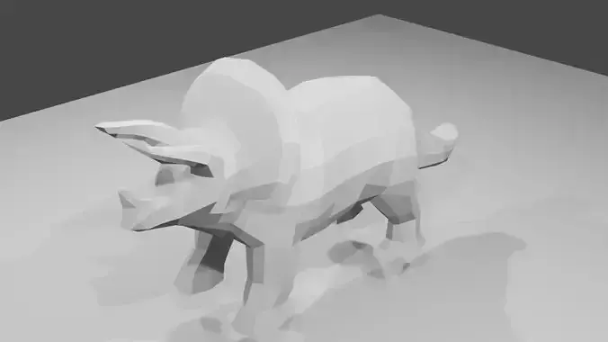 monster silhouette of triceratops