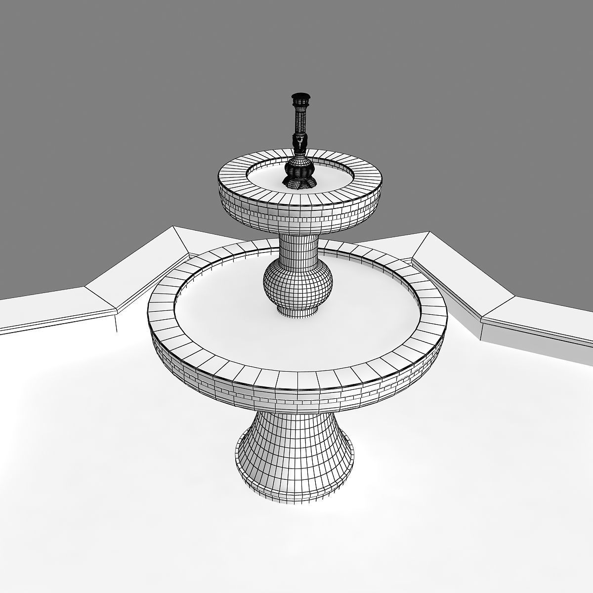 Fountain 09 3D model_16
