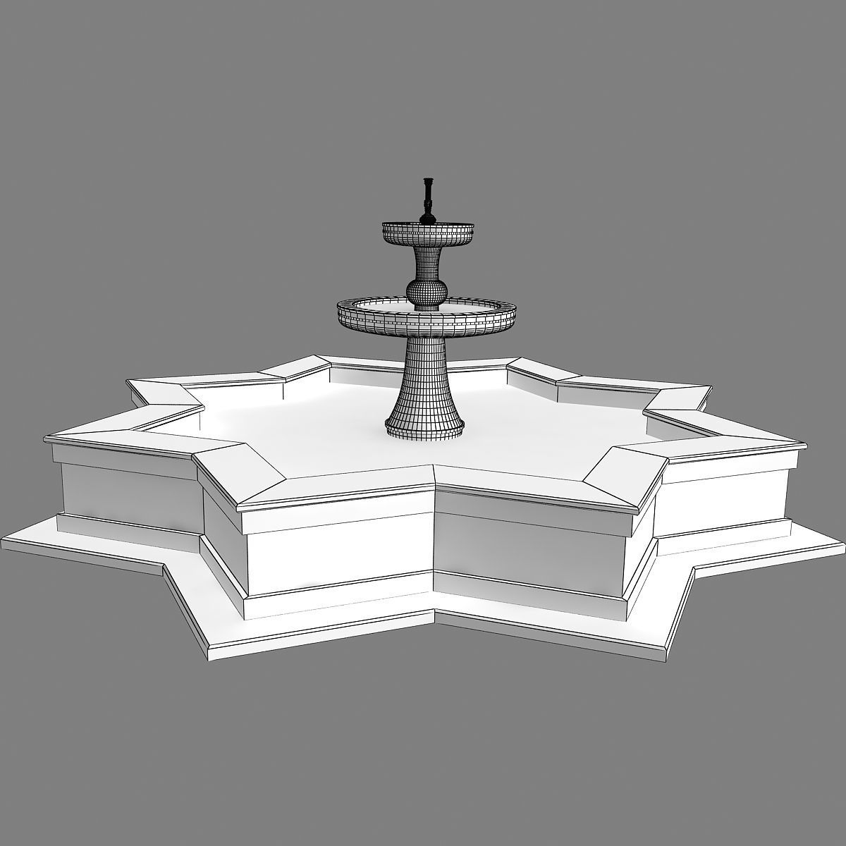 Fountain 09 3D model_15