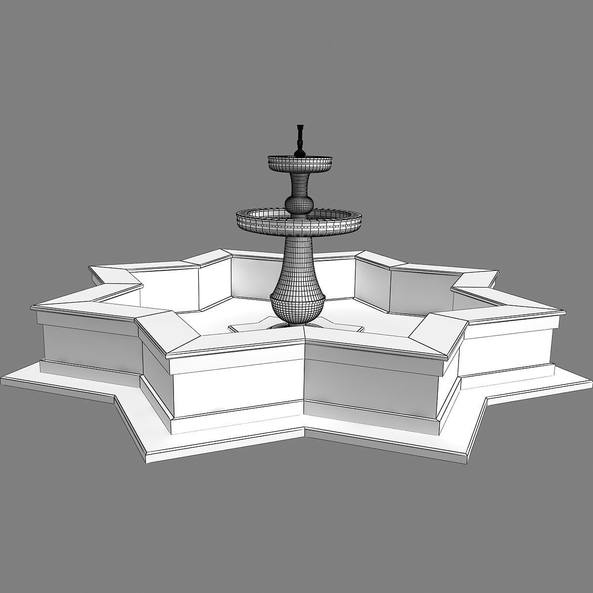 Fountain 09 3D model_14