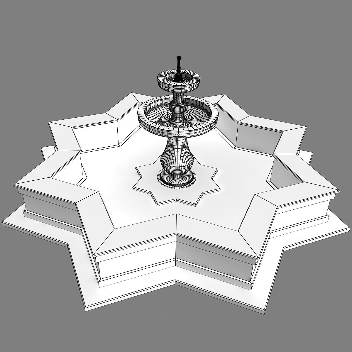 Fountain 09 3D model_13