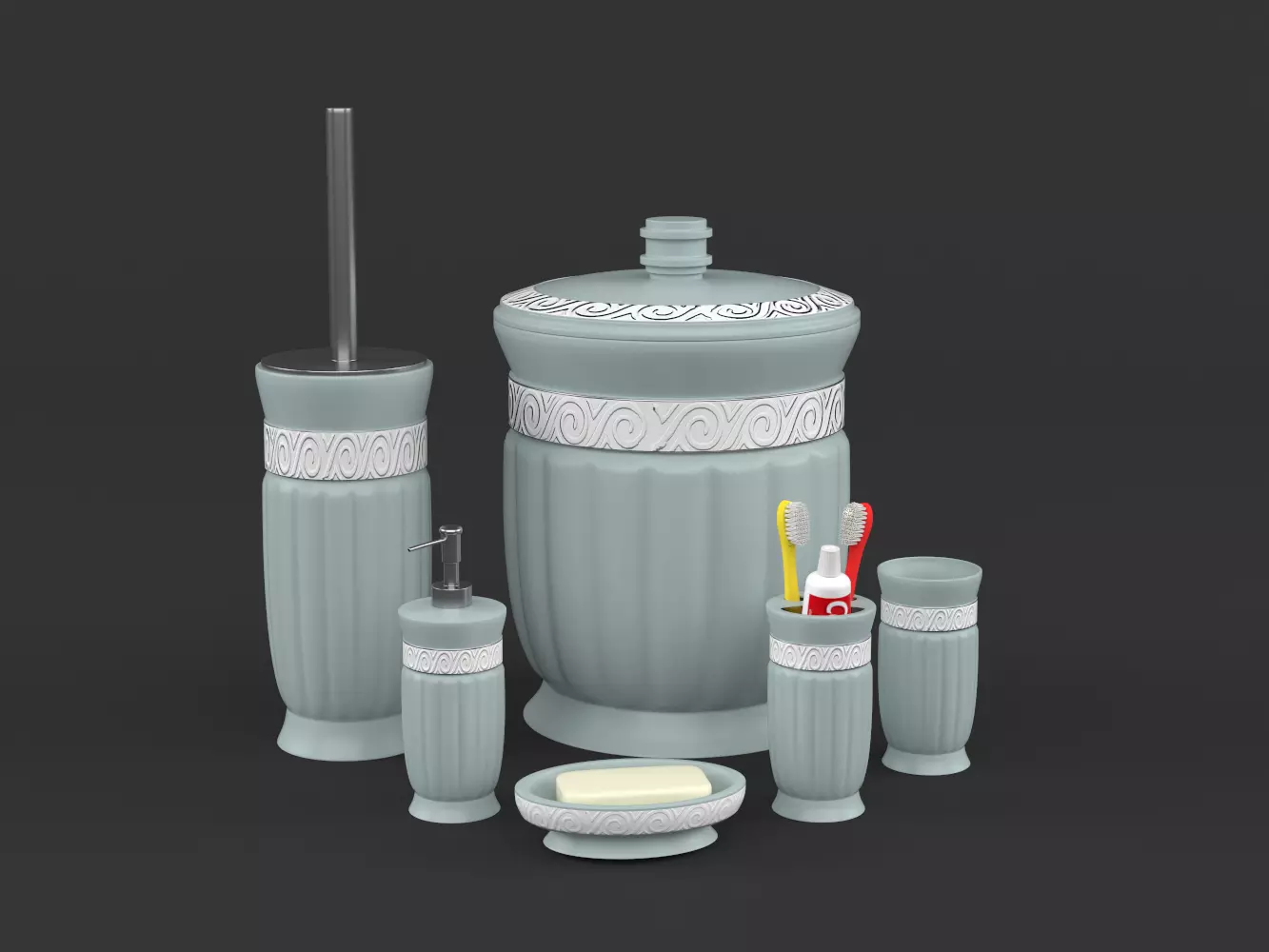 Bath Product 3D model_0