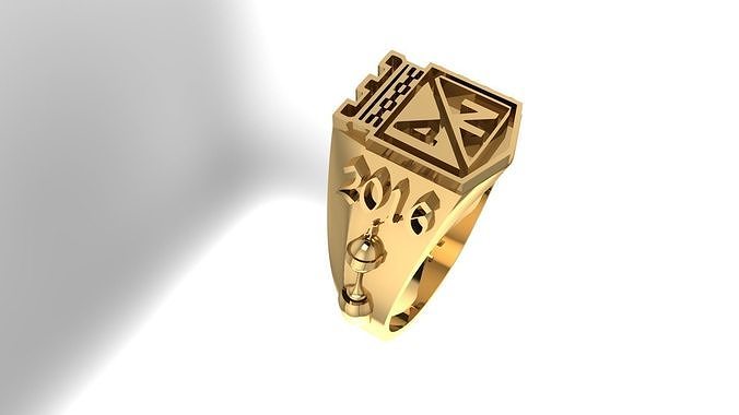 Anillo Nacional Free 3D print model