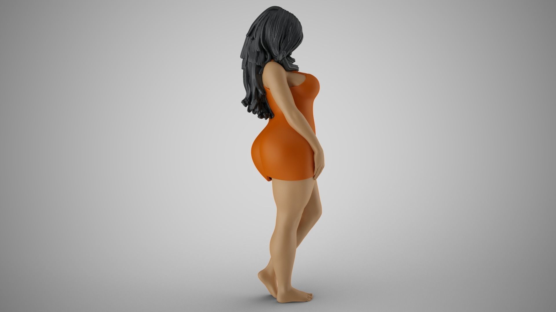 Confident Woman 2 3D print model_6