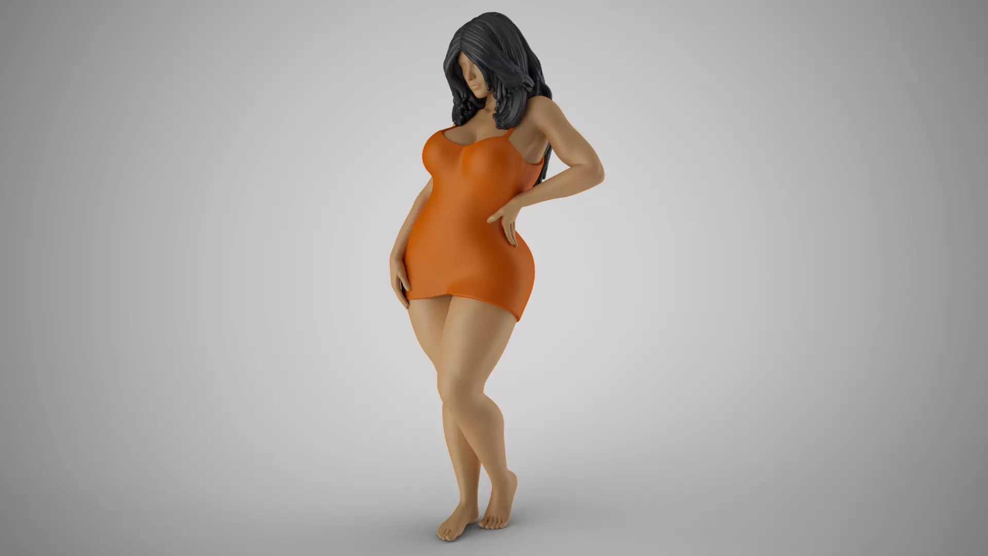 Confident Woman 2 3D print model_0