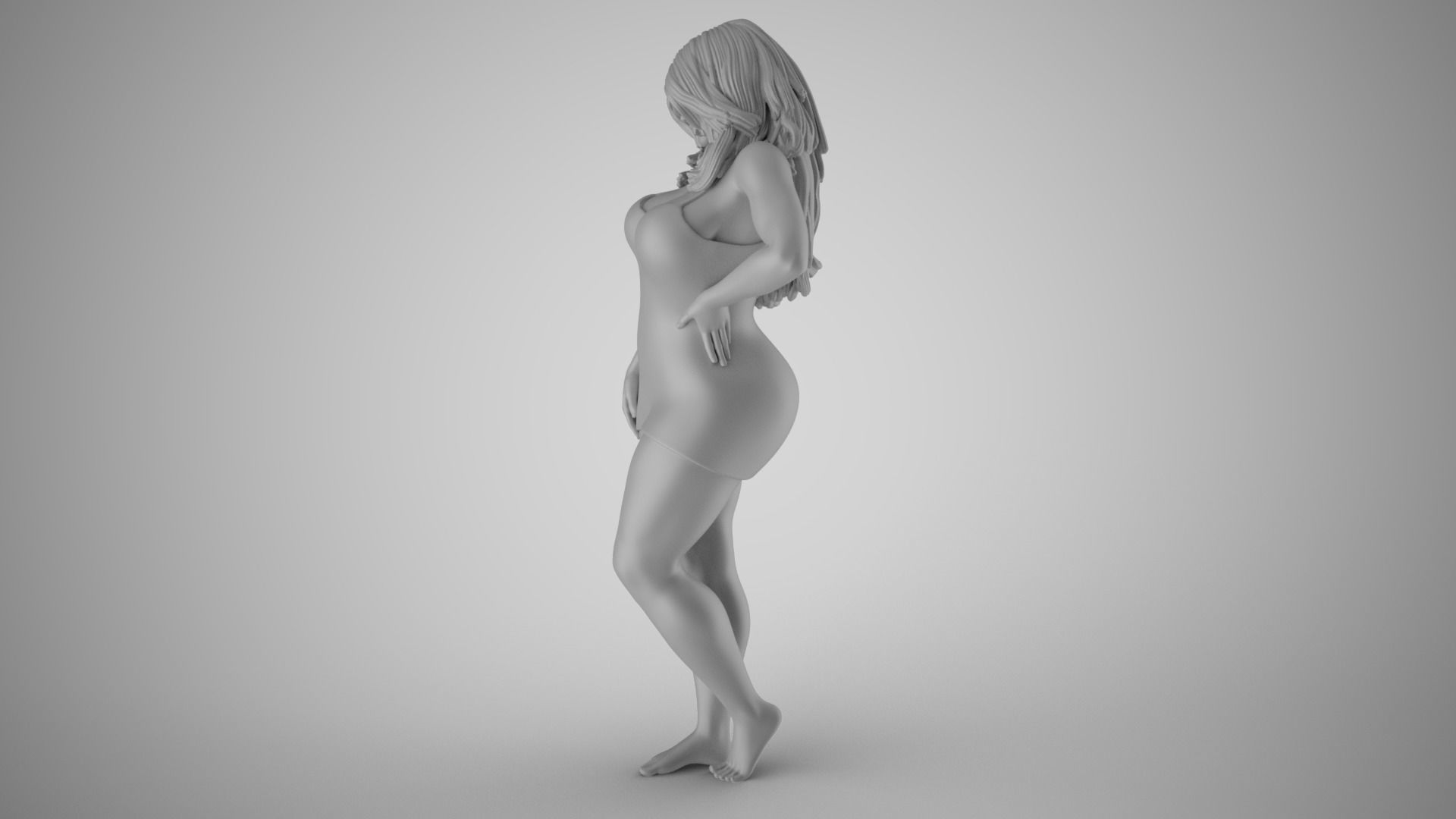 Confident Woman 2 3D print model_1