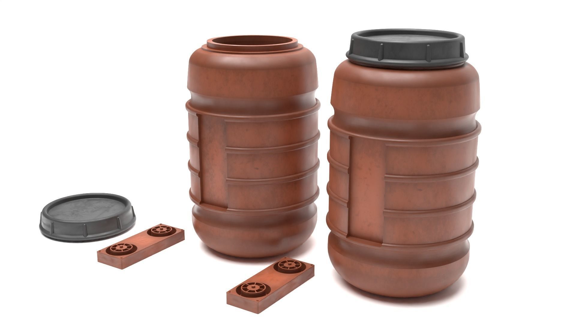 Tantooine Barrels  1-6 scale Hottoys  3D print model_10