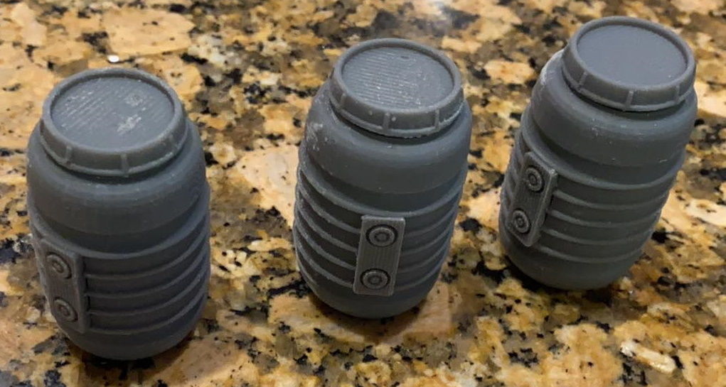 Tantooine Barrels  1-18 scale Kenner Hasbro 3D print model_15