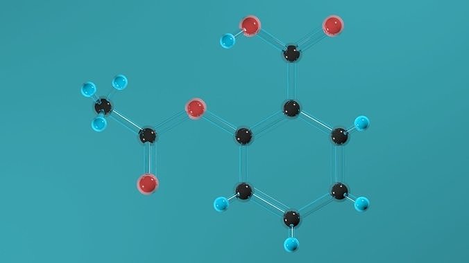 Aspirin 3D model