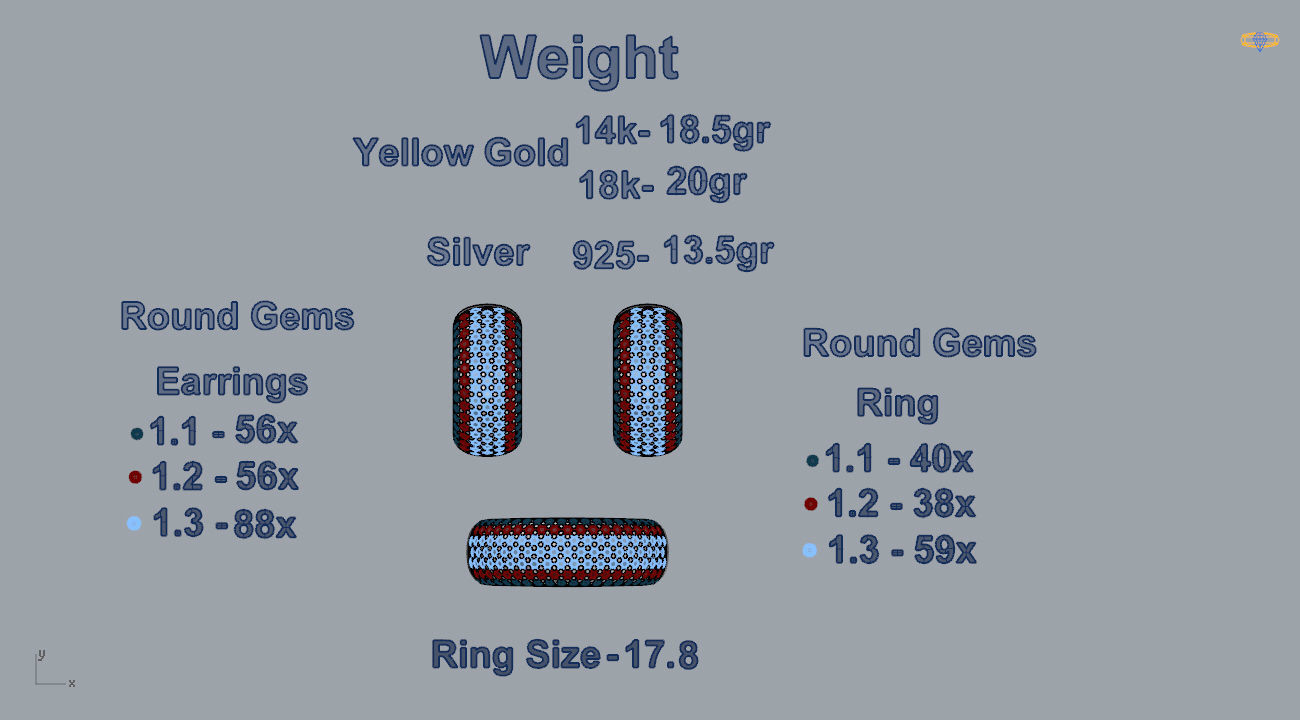 Ring and Earrings 101 3D print model_6