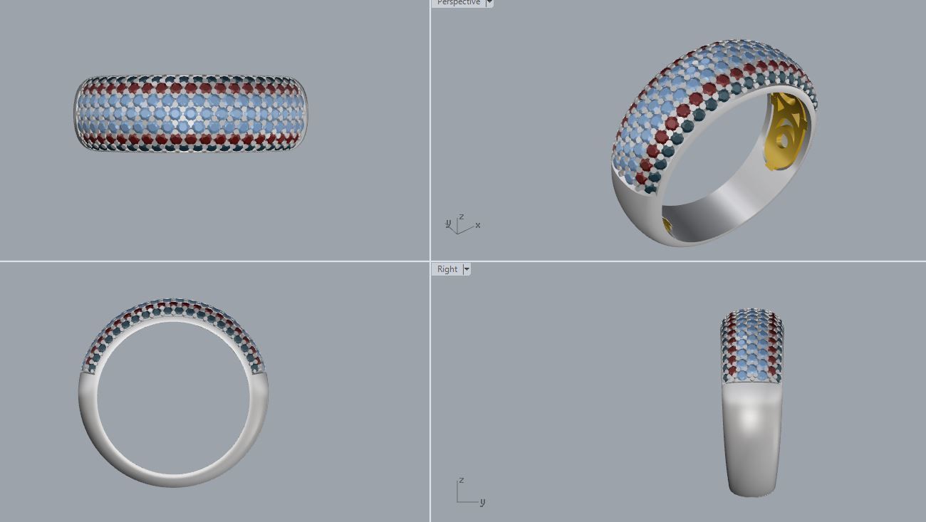 Ring and Earrings 101 3D print model_15