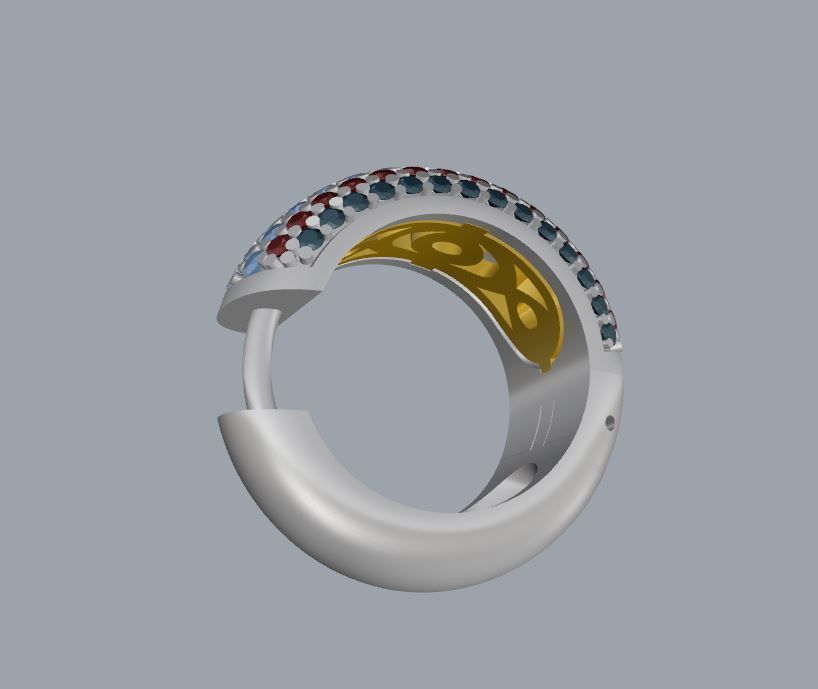 Ring and Earrings 101 3D print model_9