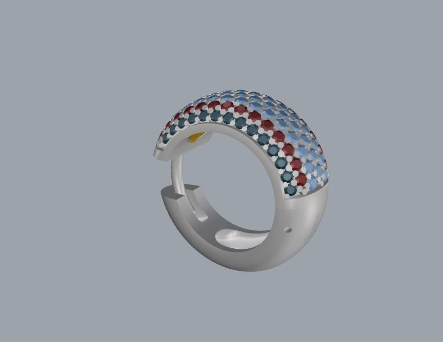 Ring and Earrings 101 3D print model_19