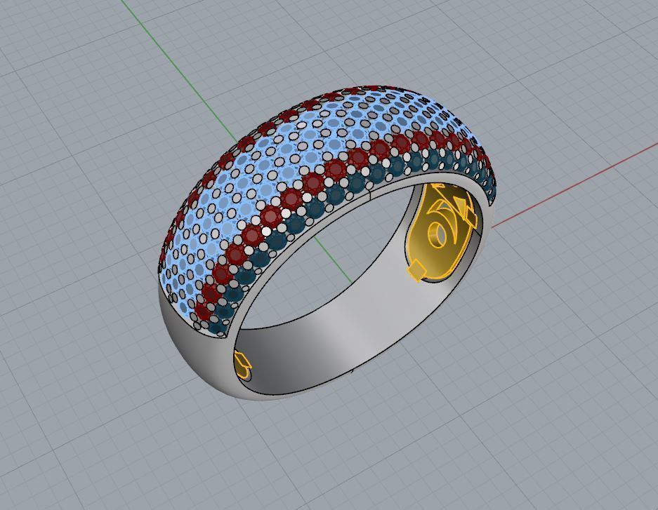Ring and Earrings 101 3D print model_16