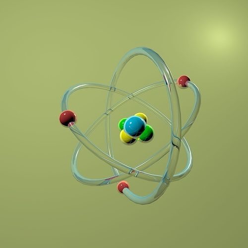 Atom Rutherford 3D model