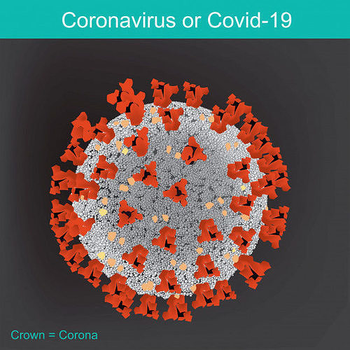 CROWN OF COVID 19 Free 3D print model