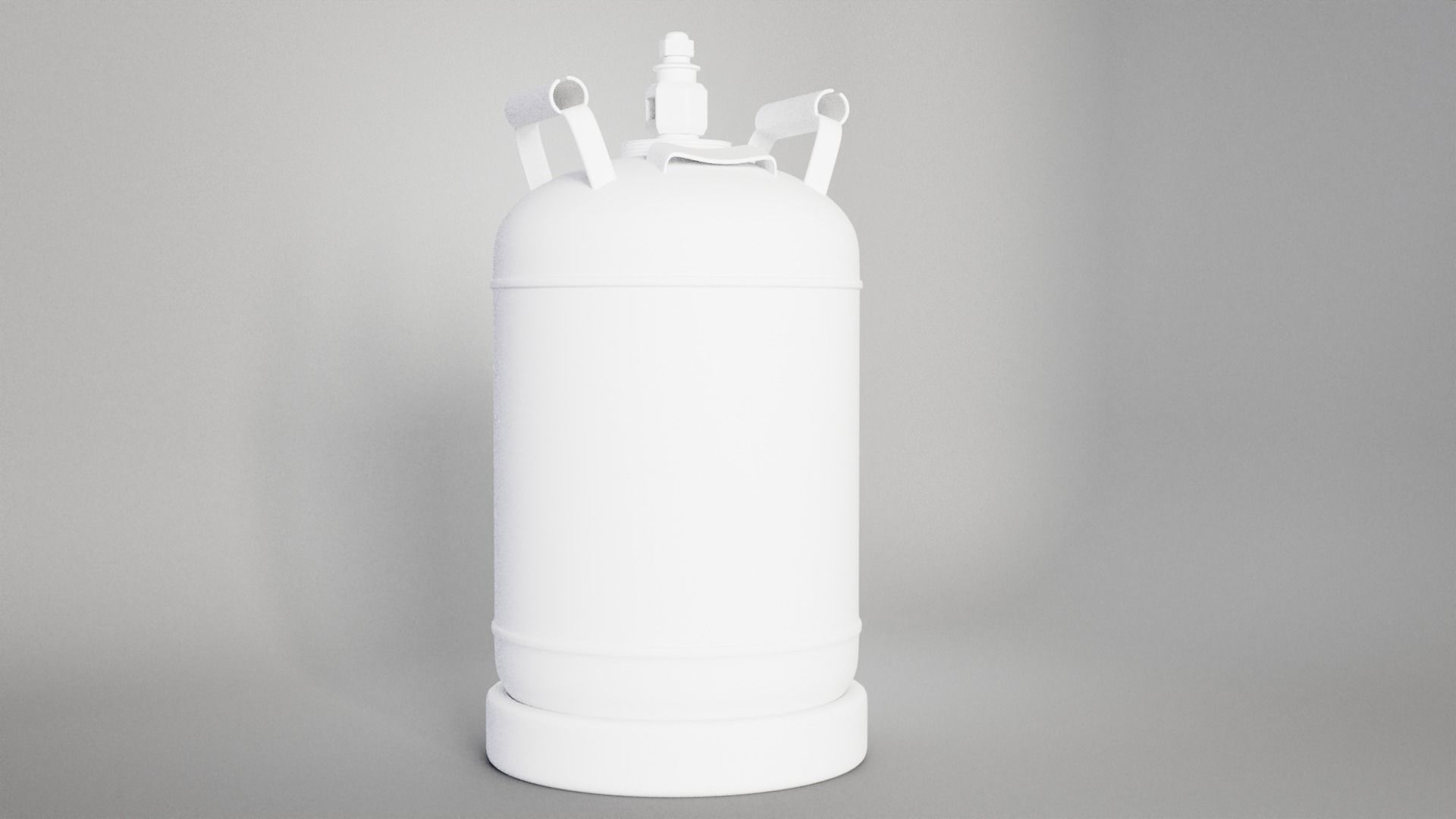 Gas Cylinder Low-poly 3D model_4
