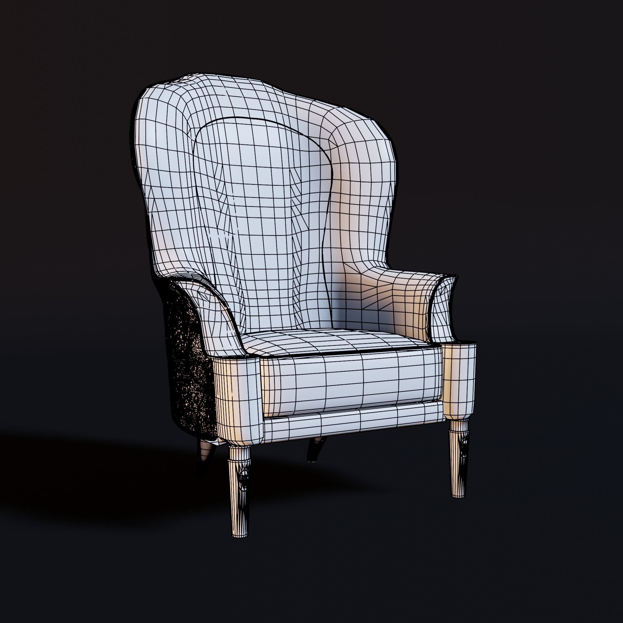 Single Sofa 3D model_1