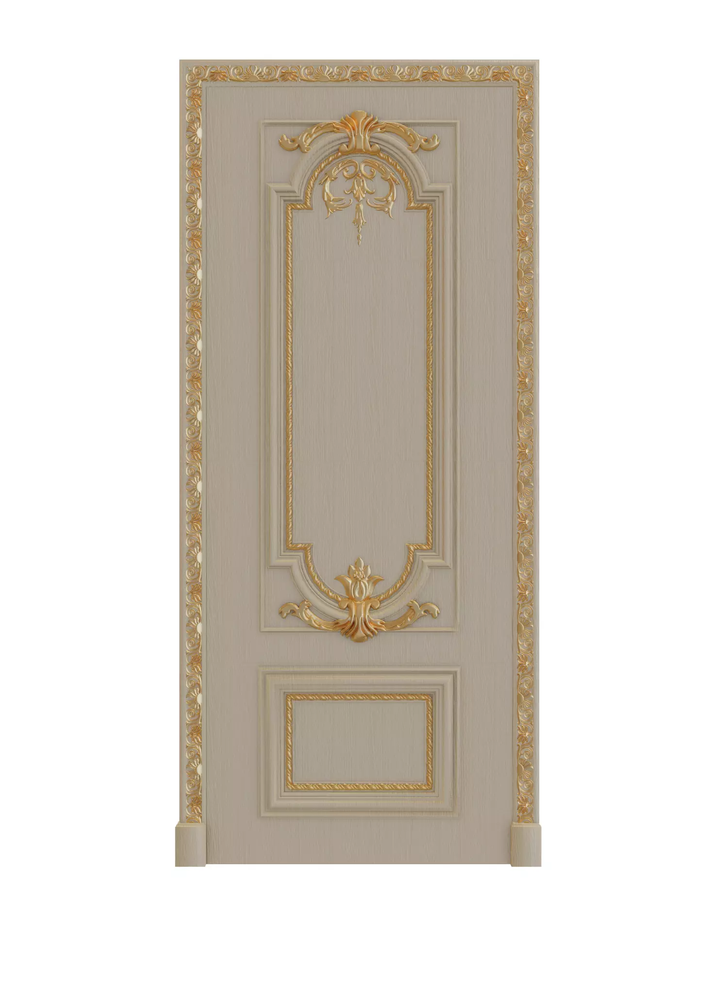 Classic Door 3D model_0