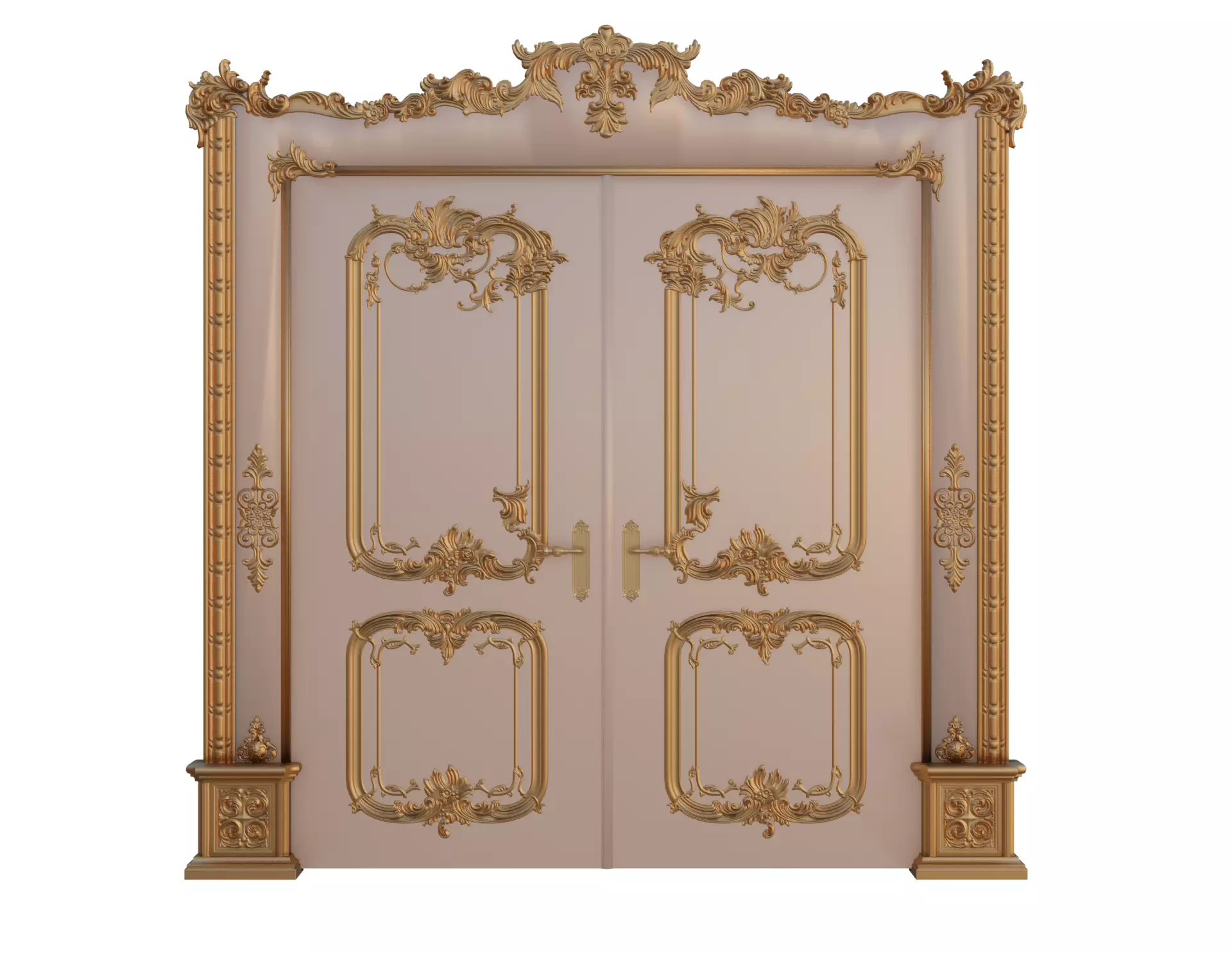Classic Door 3D model_0