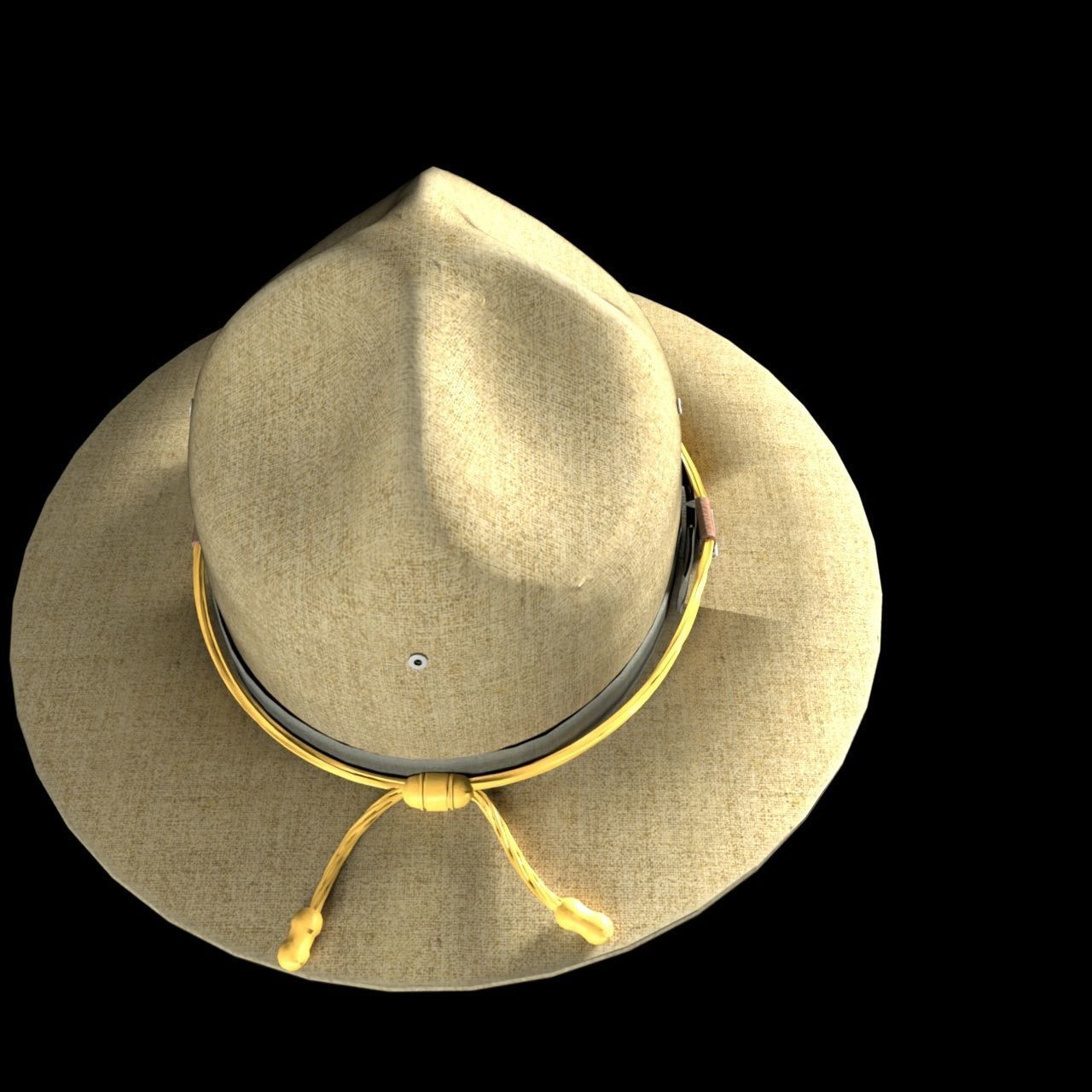 Trooper Hat with Braid Package 3D model_6