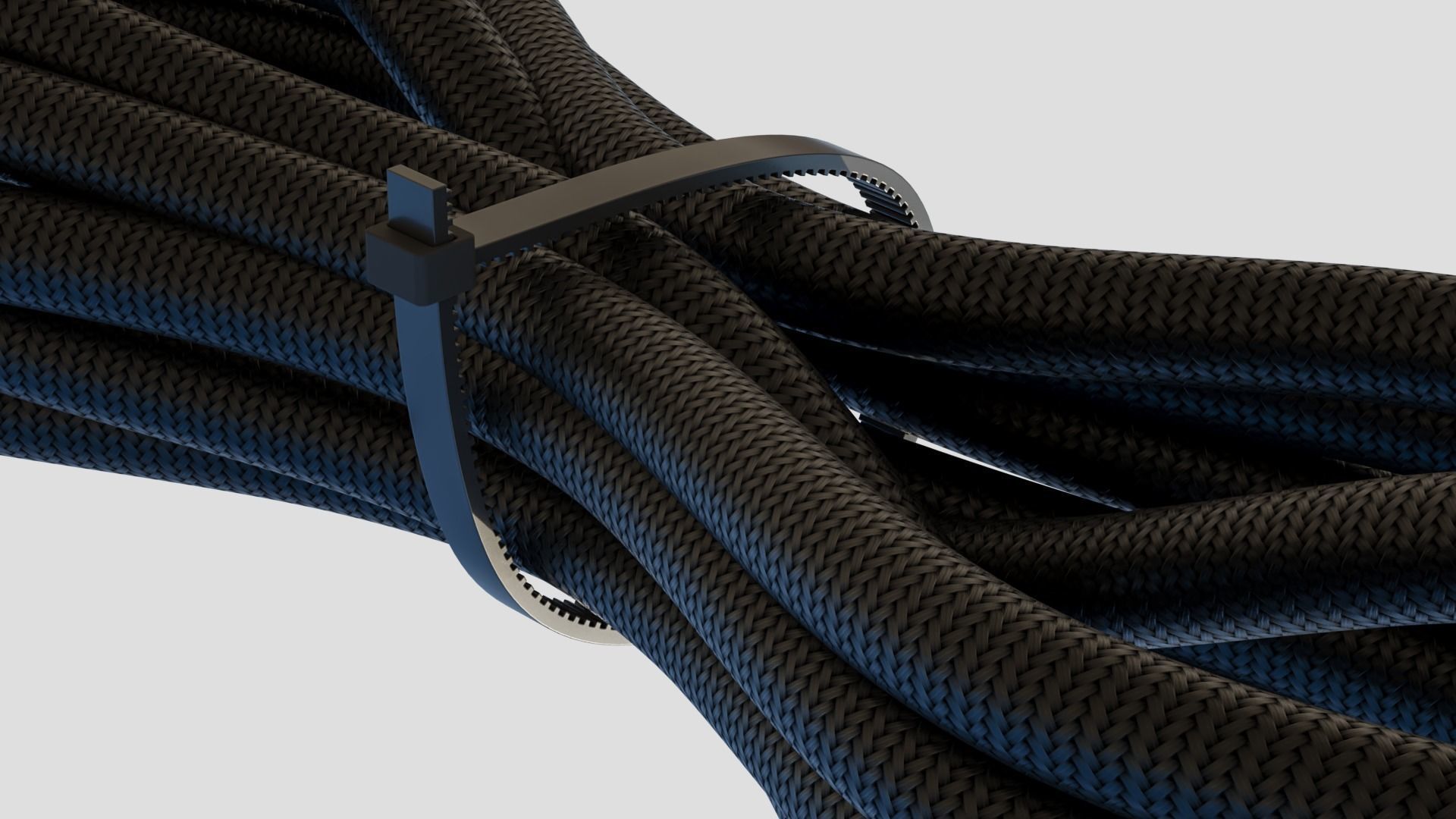 USB Type A to Type C 3D model_1