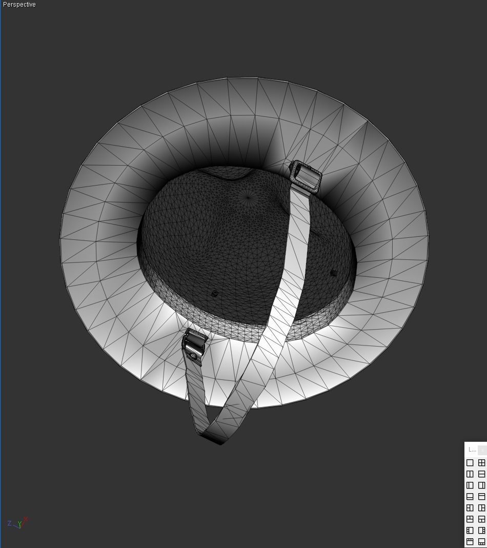 Trooper Hat With Band Package 3D model_12