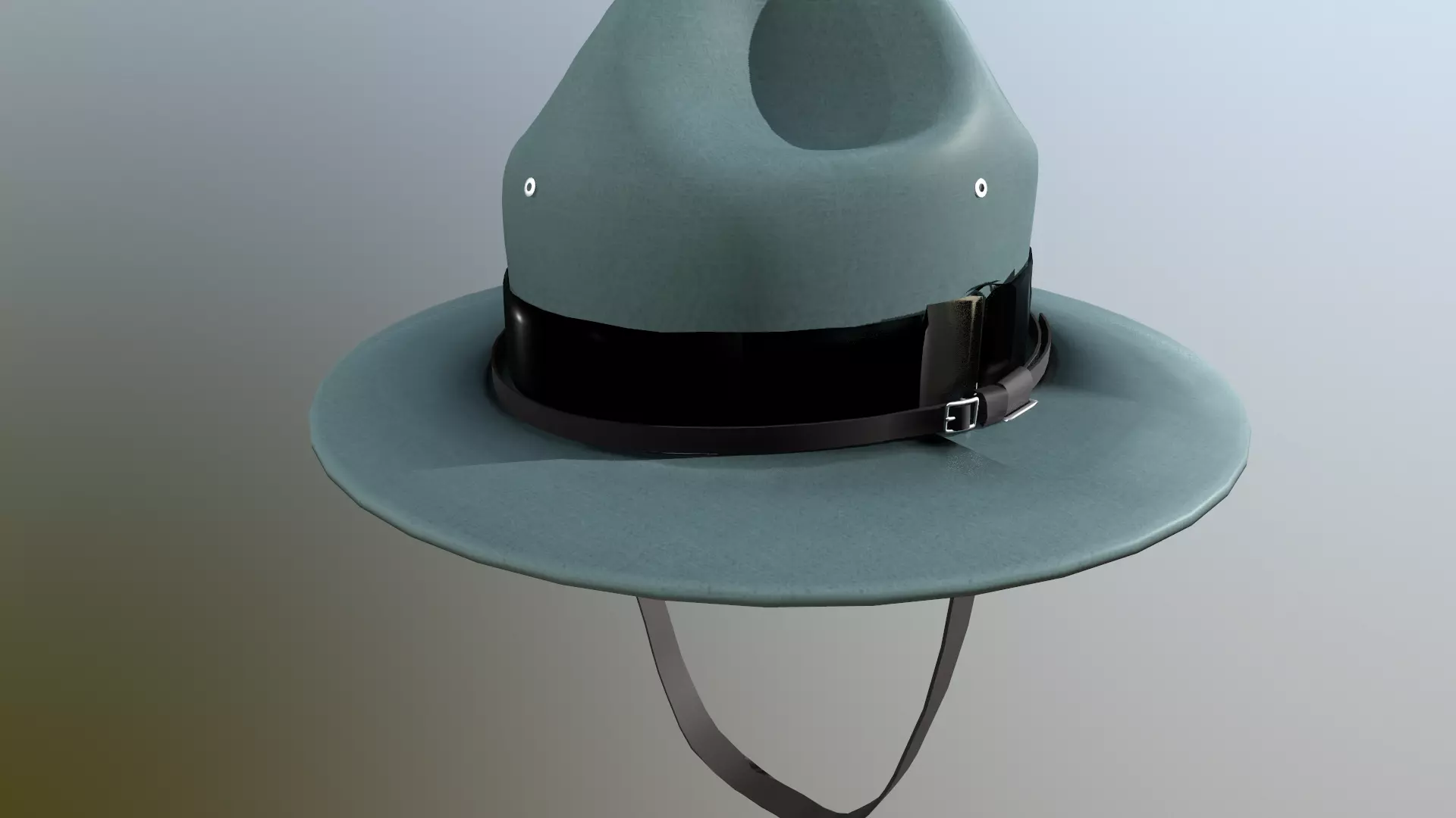 Trooper Hat With Band Package 3D model_0