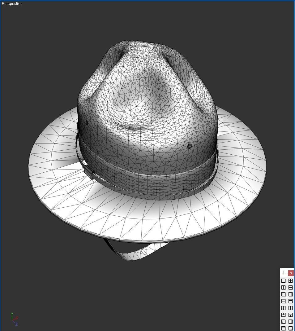 Trooper Hat With Band Package 3D model_11