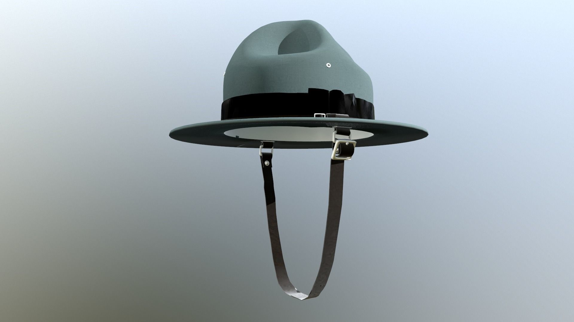 Trooper Hat With Band Package 3D model_5