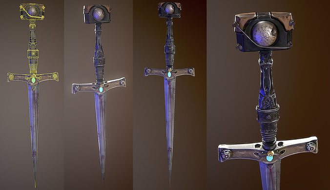My Dagger Low-poly 3D model