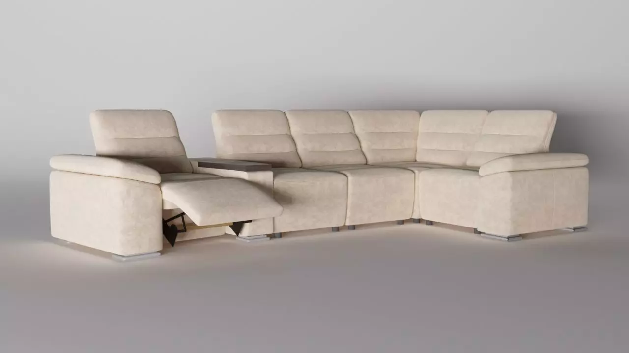 Modular sofa 4 variants Free low-poly 3D model