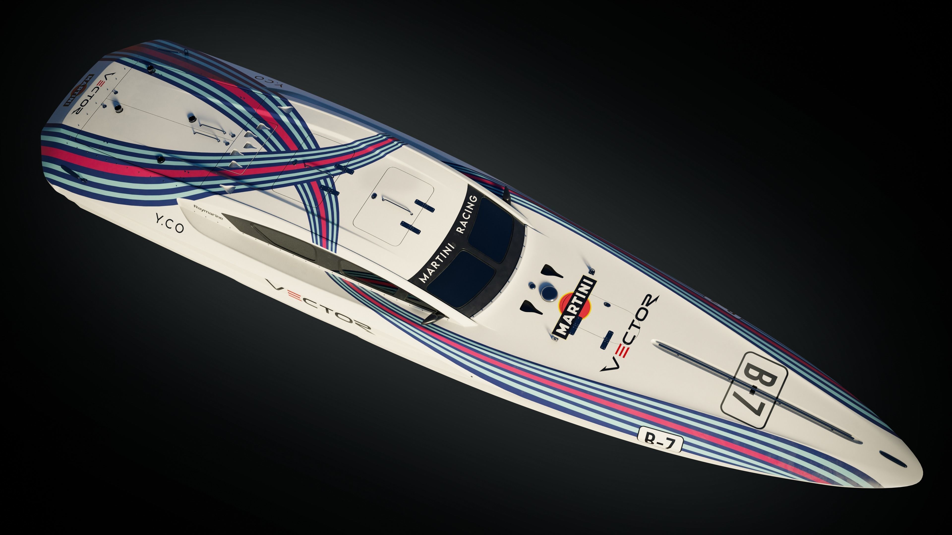 High Quality Vector V40R Martini Racing offshore powerboat 3D model_6