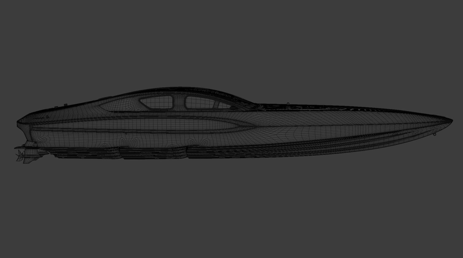 High Quality Vector V40R Martini Racing offshore powerboat 3D model_20