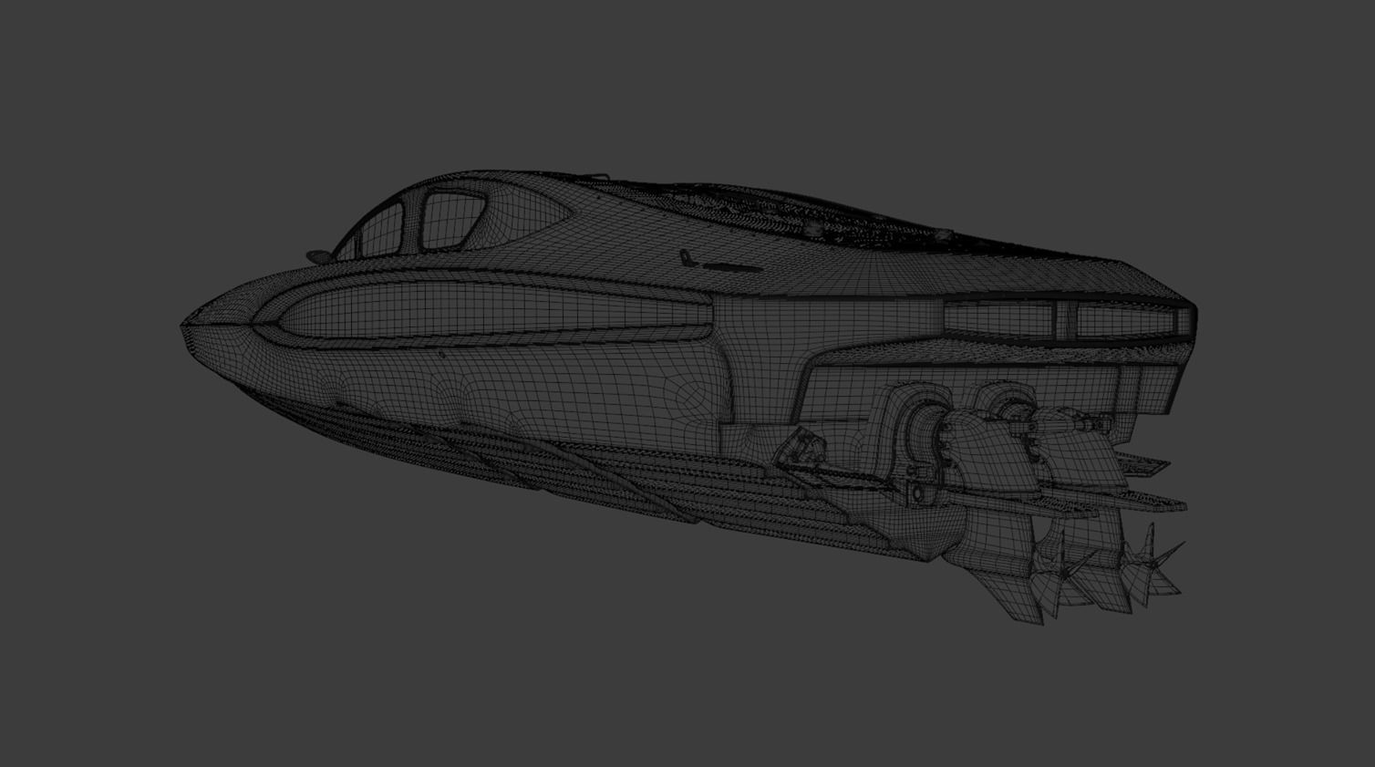 High Quality Vector V40R Martini Racing offshore powerboat 3D model_22