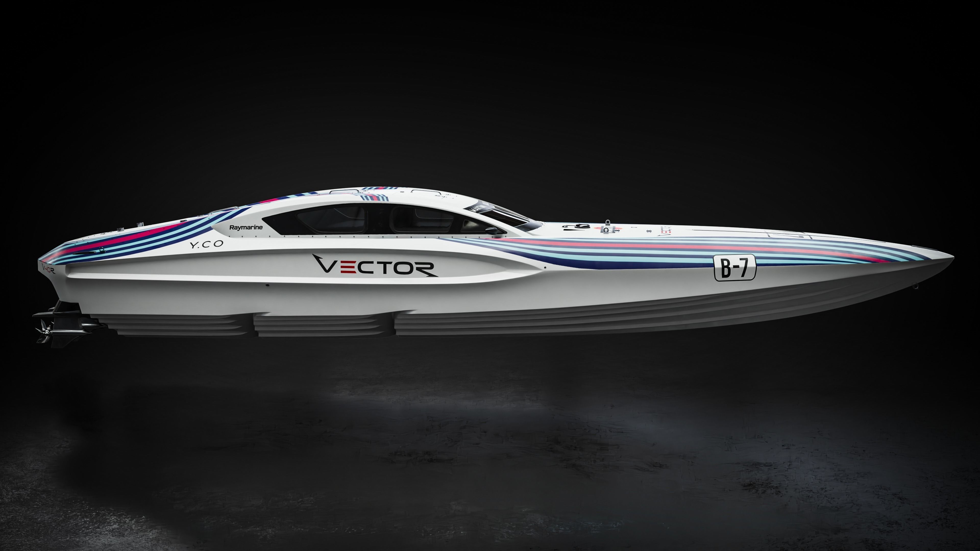 High Quality Vector V40R Martini Racing offshore powerboat 3D model_2