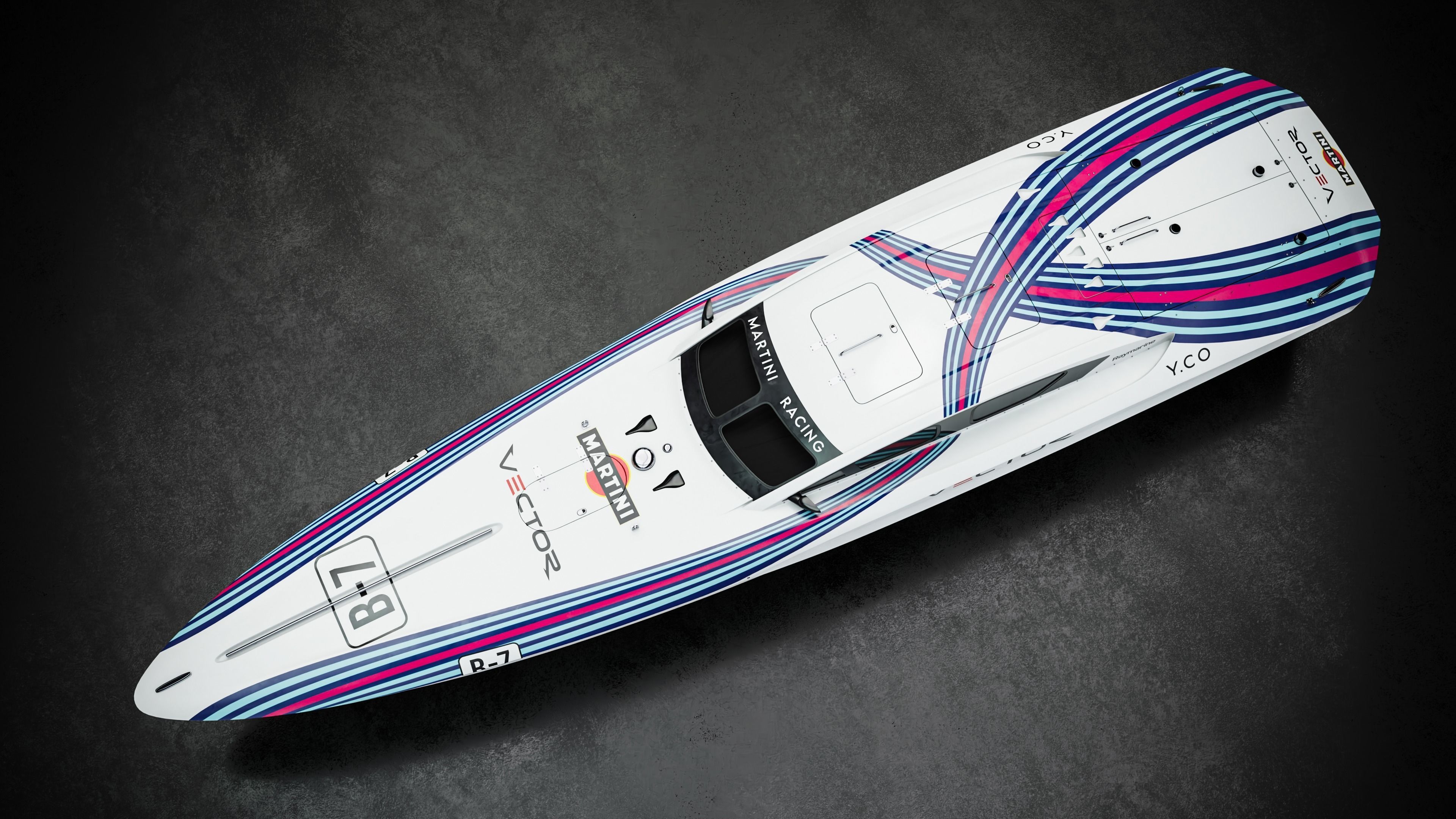 High Quality Vector V40R Martini Racing offshore powerboat 3D model_3